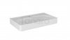 KROFAM - Umywalka meblowa MOSS - Solid Surface 70cm, biały z otworem na baterię
