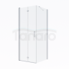 OLTENS Trana kabina prysznicowa drzwi składane 90x90 cm kwadratowa drzwi ze ścianką 20004100