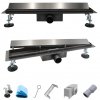 AQUALINE Odpływ liniowy podłogowy 2w1 70cm grafitowy LG04700