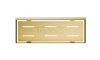 OMNIRES koszyk prysznicowy, 30 x 5 x 11 cm złoty szczotkowany UN10335GLB