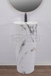 REA - Umywalka Ceramiczna Wolnostojąca BLANKA Marble Marmur Matt