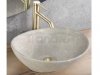 REA - Umywalka nablatowa SOFIA Beige Matt