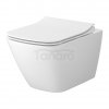 CERSANIT - Set C200 - miska zawieszana CITY PRO by Cersanit Square Cersanit Vortex z deską duroplastową Slim  S701-884