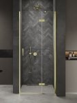 NEW TRENDY Drzwi wnękowe NESTA LIGHT GOLD 1D P 90x200 czyste 6mm Active Shield 2.0 D-0910A
