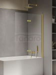 NEW TRENDY Parawan nawannowy New Soleo Light Gold 100x140, dwuelementowy P-0105/P-0106