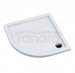 AQUAFORM - Brodzik prysznicowy półokrągły SLIM biały 90X90X5/3 R550  