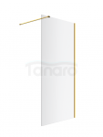EXCELLENT Vidoq walk-in ścianka prysznicowa prosta 90x200 cm, powłoka Clean Control, złoty szczotkowany KAEX.1506.900.LP.GB