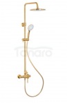 ARMATURA KRAKÓW KFA MOZA BRUSHED GOLD deszczownia z baterią natryskową 5036-910-31
