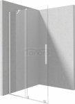 DEANTE - Ścianka prysznicowa przesuwna PRIZMA walk-in 120 szkło transparentne, profil - bianco  KTJ_A32R