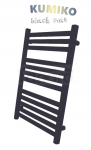 AQUAFORM Grzejnik łazienkowy KUMIKO 1350/530 CZARNY MAT