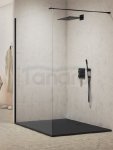 New Trendy - Kabina prysznicowa WALK-IN NEW MODUS BLACK 100x200 EXK-0059