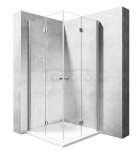 REA - Kabina prysznicowa MODUŁ FOLD N2 prostokątna podwójne drzwi składane 100x120