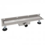 AQUALINE Odpływ liniowy przyścienny 2w1 ze stałym syfonem 120cm LS041200