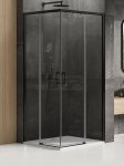 NEW TRENDY Kabina prysznicowa drzwi podwójne przesuwne PRIME BLACK 120x90 D-0320A/D-0315A