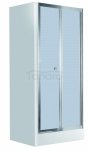 DEANTE Drzwi wnękowe prysznicowe składane szkło szronione FLEX 90x185 KTL 621D