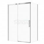 CERSANIT - Set C95 - Kabina Prostokątna CREA przesuwna 140x80X200  Chrom szkło transparentne  S601-298