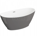 POLIMAT Wanna wolnostojąca MANGO 150 x 75 cm grafit 00524