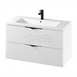 CERSANIT ZESTAW SET C144 TIRSO 100 BIAŁY MATOWY (SZAFKA + UMYWALKA) S801-542