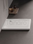 NEW TRENDY Brodzik MILD akrylowy kwadratowy 80x80x4,5 biały B-0625