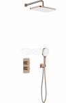 ARMATURA KRAKÓW KFA Zestaw prysznicowy natryskowy z baterią termostatyczną MALAGA BRUSHED ROSE GOLD 5759-501-34