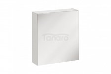 COMAD - Szafka TWIST WHITE 840 z lustrem 50 1D - Biały / Biały Połysk  DSM-do samodzielnego montażu