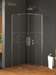 NEW TRENDY Kabina prysznicowa drzwi podwójne przesuwne SMART 100x110x200 EXK-4065