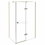 BESCO Kabina prysznicowa Pixa Gold 100x90 Prawa PPP-109-195G