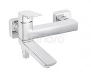 FERRO - Bateria wannowa VITTO VERDELINE ścienna z przełącznikiem w wylewce CHROM   BVI1RVL