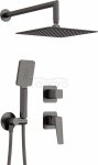 DEANTE - Zestaw prysznicowy podtynkowy BLUR Titanium  NQL_D9YK