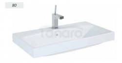 AQUAFORM - umywalka meblowa MADRID 80 z przelewem biała  AQ.448-0761180