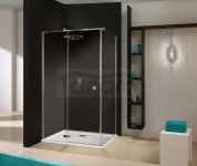 SANPLAST - Free Line KNDJ2/FREE-80x120-S kabina narożna prostokątny 800 x 1200 x 1950 mm chrom/srebrny błyszczący szkło hartowane transparentne W0 Glass protect  beSMART