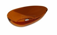 BESCO Umywalka nablatowa Neya Earth Rust + maskownica biała #UMN-60-ERW