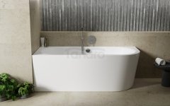 BESCO Wanna wolnostojąca Avita A-line 170 P + syfon z napełnieniem złoty #WAA-170APZN