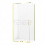 NEW TRENDY kabina prysznicowa narożna prostokątna Smart Light Gold złota 130x100 cm EXK-4245