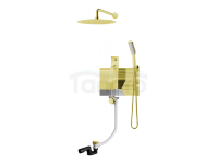 VEDO - Zestaw wannowo-natryskowy podtynkowy III DESSO ORO złoto deszczownica 300mm  VBD4233/30/ZL