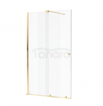 EXCELLENT Ortigo walk-in drzwi prysznicowe przesuwne 120x200 cm, powłoka Clean Control, złoty połysk KAEX.5012.K.1200.GL