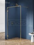 NEW TRENDY Kabina ścianka prysznicowa walk-in AVEXA GOLD BRUSHED 120x200 EXK-3137