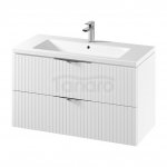 CERSANIT ZESTAW SET C144 TIRSO 100 BIAŁY MATOWY (SZAFKA + UMYWALKA) S801-542