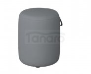 KROFAM - Pufa tapicerowana MOSS fi 340mm, jasny szary  MO 3499-46S