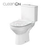 CERSANIT - WC Kompakt CITY New ClenOn z deską slim antybakteryjną, duroplastową, wolnoopadającą z funkcją łatwego wypinania K35-037