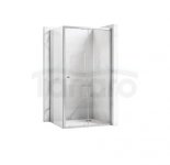 REA - Kabina Prysznicowa PRIMO SLIDE CHROM uchylne drzwi 120 + ścianka 90