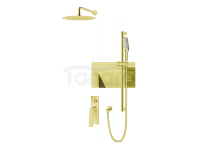 VEDO - Zestaw natryskowy podtynkowy IV DESSO ORO złoto deszczownica 250mm  VBD4224/25/ZL