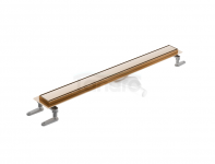 EXCELLENT Stilio odpływ liniowy 70 cm z kołnierzem ruszt dekoracyjny, miedziany szczotkowany INEX.1515.700.R.CB