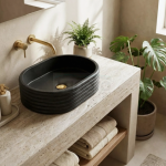 REA Umywalka nablatowa Nicoletta Black