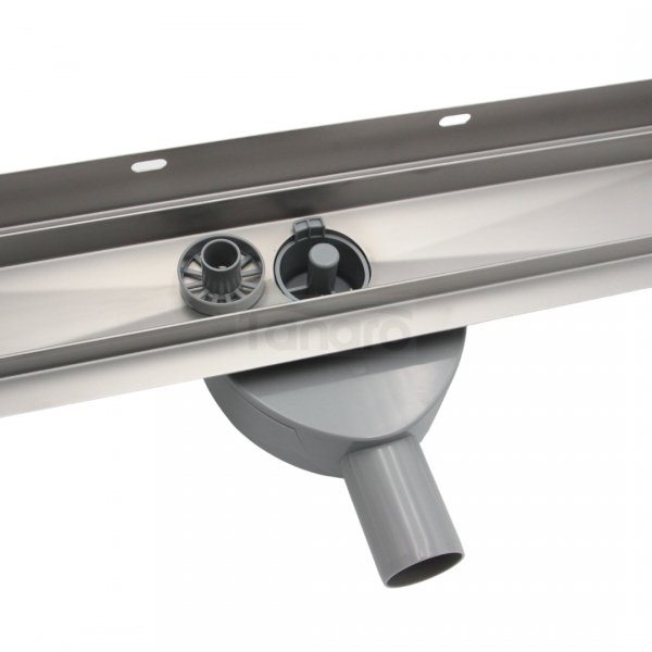 AQUALINE Odpływ przyścienny 2w1 z obrotowym syfonem 360° 90cm LSR04900