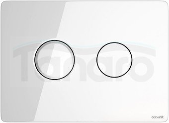 CERSANIT - Przycisk pneumatyczny ACCENTO Circle szkło białe  S97-055