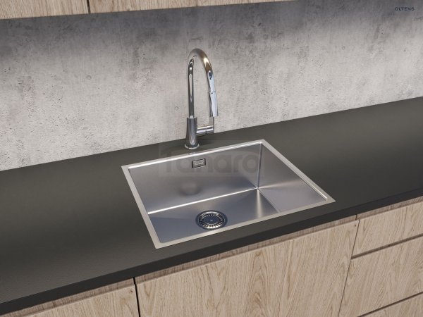 Oltens Stalvask zlewozmywak stalowy 1-komorowy 54x44 cm stal polerowana 71101100