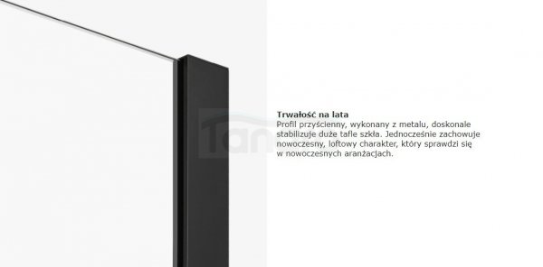 NEW TRENDY Kabina prysznicowa SOFTI BLACK 120x80x200 EXK-3975