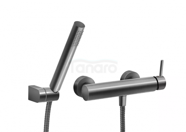 FERRO Bateria natryskowa z zestawem natryskowym gun metal CIRICULUS BCK77GM