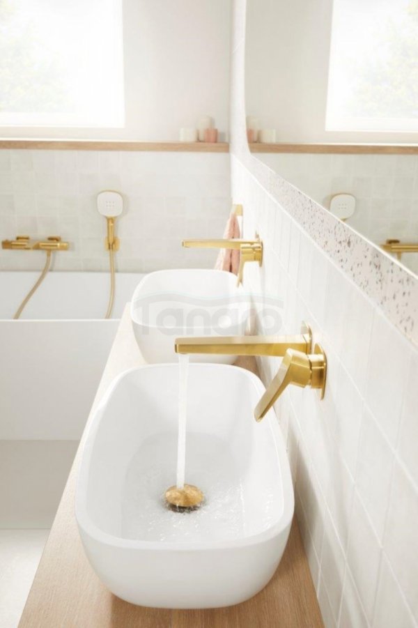 ARMATURA KRAKÓW KFA Bateria umywalkowa podtynkowa MALAGA BRUSHED LIGHT GOLD 4529-810-31